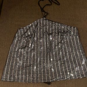 Sequin Halter Top